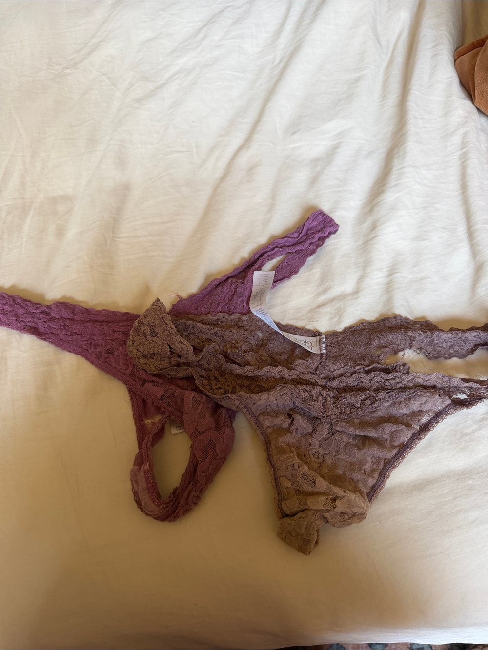 Hanky Panky Lace WW Panties Bundle  - Mauve & Taupe